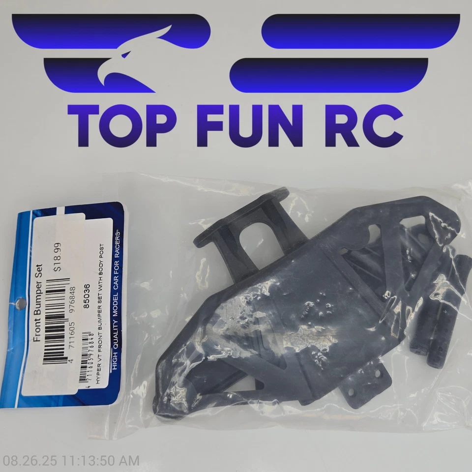 HoBao 85036 Hyper VT Front Bumper Set w/ Body Post 1/8 Scale - Image 1 of 1