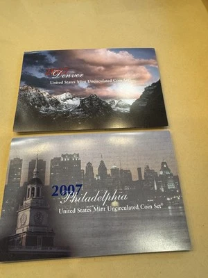 2007 Uncirculated Coin Set U.S Mint Government Packaging OGP COA - Image 1 of 2
