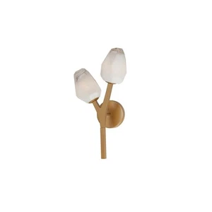Natural Aged Brass LED Wall Sconce from the Blossom Collection - Picture 1 of 1