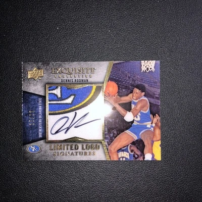 2012-13 Upper Deck Exquisite Limited Logo Signatures Dennis Rodman /25 Auto - Image 1 of 4