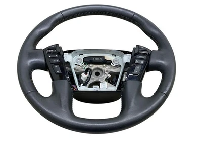 2021-2024 NISSAN ARMADA PLATINUM STEERING WHEEL W/ SWITCHES BLACK LEATHER OEM - Image 1 of 4