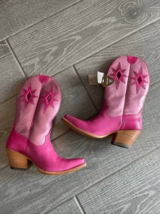 ARIAT Starlight Metallic Leather Cowgirl Boots Size 7 NWT - Picture 1 of 7