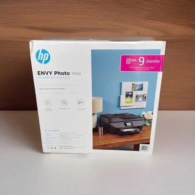 HP Envy 7858 All-in-one Inkjet Wi-fi Color Printer with Mobile Printing - Black - Image 1 of 4