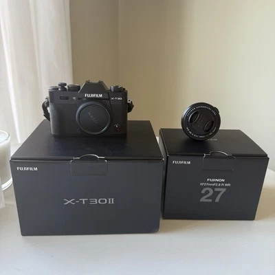 Fujifilm X-T30 II in Black with Fujifilm 27mm F/2.8 R WR Lens - Image 1 of 4