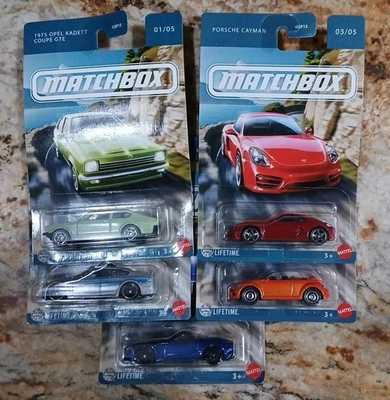 Matchbox 2025 MBX European Series Euro Set of 5 Brand New Porsche Volkswagen BMW - Image 1 of 4