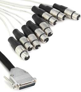 Pro Co DA88XF-5 8-channel DB25 to XLR Female Snake - 5' - Picture 1 of 4