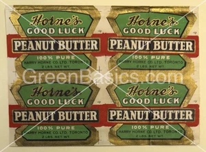 Horne's Good Luck Peanut Butter Label - Picture 1 of 1