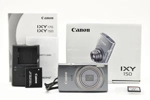 [COMO NUEVA con caja] Cámara digital Canon IXY 150 PowerShot ELPH 160 plateada JAPÓN - Imagen 1 de 12