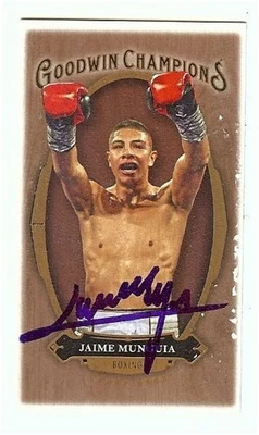 Jaime Munguia 2020 Goodwin Champions Signed Autographed Lumberjack Mini  #18 JSA - Image 1 of 3