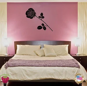 Wall Sticker Rose Flower Floral Decor for Your Bedroom (z1418) - Picture 1 of 3