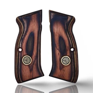 Empuñaduras de pistola serie madera laminada para Sarsilmaz KILINC2000LIGHT, logotipo de metal - Imagen 1 de 5