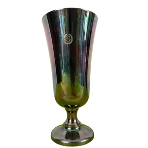 VTG Iridescent Silverplate Wine Goblet 5.5" Monogrammed S  DJ Industries Japan - Picture 1 of 11
