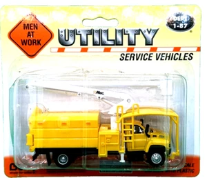 CAMIÓN DE SERVICIO UTILITARIO CON CANASTILLA-HO=1/87 RTR AMARILLO/ÁRBOL SERVICIO CONSTRUIDO GMC-BOLEY - Imagen 1 de 5