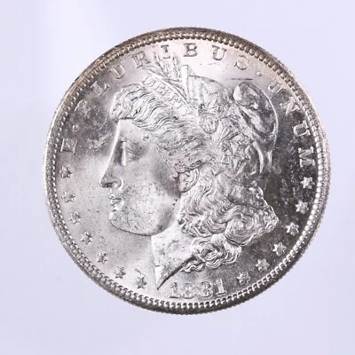 Raw 1881-S Morgan $1 Uncertified Ungraded San Francisco Silver Dollar Coin - Image 1 of 2