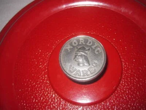 Nordic Ware Cranberry Red Cast Aluminum Dutch Oven Pot LID ONLY - Picture 1 of 5