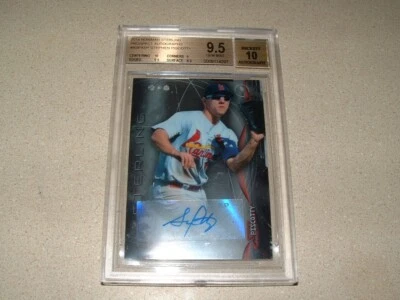 2014 BOWMAN STERLING STEPHEN PISCOTTY AUTO, SIGNED ROOKIE CARD BGS GEM 9.5 - Image 1 of 3