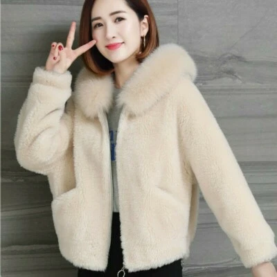 Mujeres Abrigo Chaqueta Esponjoso Cuello de Piel Sintética Parka con Capucha Invierno Prendas exteriores Prendas para el torso Foto 1 de 4