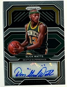 Baloncesto Panini Prizm 2020-21 #PE-SLW Slick Watts caligrafía autógrafo - Imagen 1 de 2