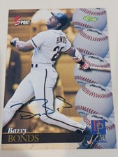 BARRY BONDS 1995 5 SPORT AUTOGRAPH AUTO  SAN FRANCISCO GIANTS!
