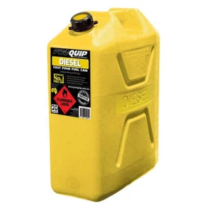 Pro Quip 20 Litre Fast Flow Plastic Fuel Can - Yellow Diesel - 0951 - Picture 1 of 1