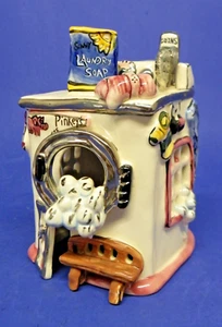 Blue Sky Washing Machine Pinkeys Laundry Tea Light Candle Holder 2002 H.Goldminc - Imagen 1 de 10