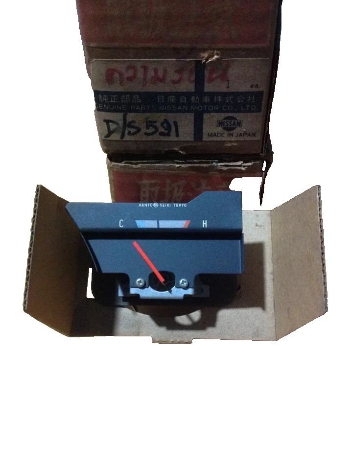 DATSUN 410 411 520 521 Termómetro de Temperatura Medidor Genuino Nuevo de Lote Antiguo Japón Foto 1 de 4