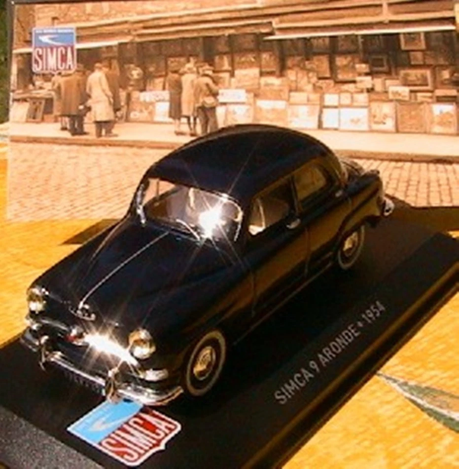 SIMCA 9 ARONDE 1954 NOIRE IXO 1/43 BLACK MINT BOX 1:43 ALTAYA SCHWARZ lhd - Photo 1/1