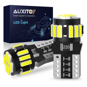 AUXITO Canbus LED License Plate Wedge Light Bulbs 6500K Xenon White 168 T10 2825 - Picture 1 of 10