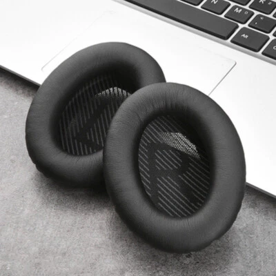 Bose Replacement Ear Pads Cushion Black QuietComfort 35 QC35 II QC25 QC15 Kit UK - Image 1 of 4