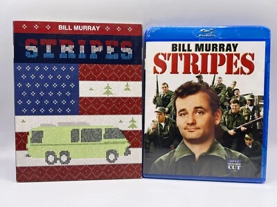 STRIPES: Extended Cut Blu-ray w/ Slipcover 80s Bill Murray NEW SEALED - Image 1 of 4