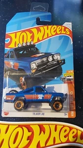 Hot Wheels ~ '73 Jeep J10, K&N, Met. Blue, Long Card. More NEW Models Listed!! - Picture 1 of 9