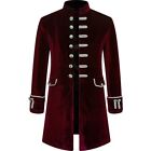 Men's Tuxedo Coat With Stand Collar For Steampunk Medieval Renaissance Costume