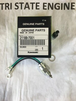 Original OEM Kawasaki Combustible SOLENOIDE 21188-7001 para Carburadores de Dos Barriles Foto 1 de 3