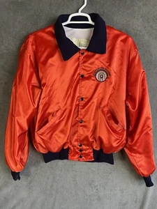 VINTAGE Illinois Fighting Illini Jacket Adult XXL Satin BOMBER University 80s - Picture 1 of 22