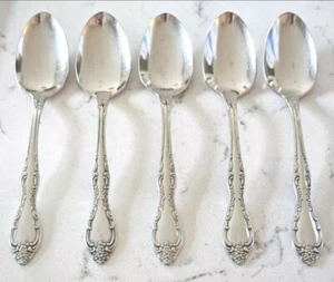 Menge (5) Fünf Oneida Bourbon Teelöffel Edelstahl  - Bild 1 von 3