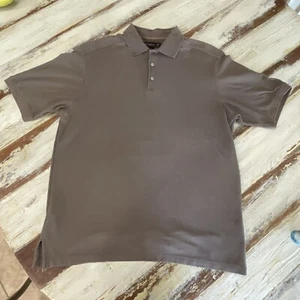 Tommy Bahama 18 Golf Polo Medium Brown Cotton Polyester Blend - Picture 1 of 7