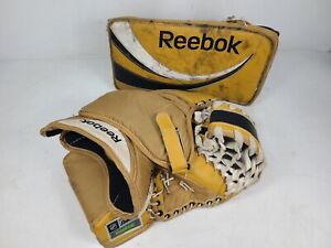REEBOK Lefevre Hockey Goalie Gloves Retro Series INT 9K Gold Blocker Trapper