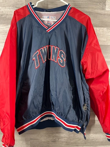 Vintage Minnesota Twins windbreaker sweater XL Chalk Line Genuine Merchandise Cover