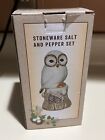 White Owl Salt And Pepper Shaker Cracker Barrel Set Collectibles.