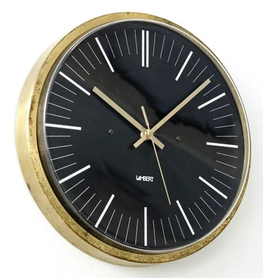 Vintage 31cm Lambert Wall Clock - French Bauhaus Retro Mid Century Industrial - Image 1 of 4