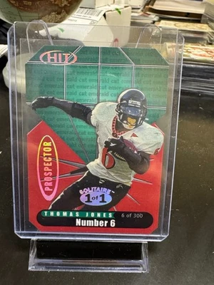 2000 Sage Hit  Prospectors Emerald Cuts Thomas Jones #P8 Emerald Solitaire 1/1 - Image 1 of 2