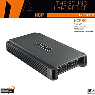 Verstärker Hertz HCP 5D 5 Kanal Endstufe D Class 4 x 90 + 1 x 280 WRMS an 2 Ohm - Bild 1 von 4