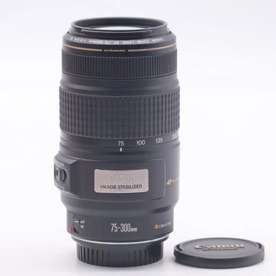 Canon EF 75-300mm f/4-5.6 IS USM Lens Mint Tested Clean Optics from Japan #1195 - Image 1 of 4