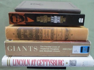 ABRAHAM LINCOLN 5 Book Lot Biography Civil War GETTYSBURG American History GIANT - Picture 1 of 3