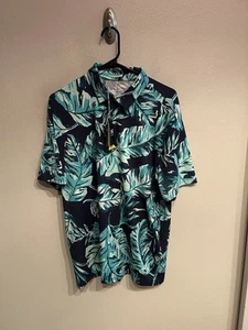 Under Armour The Playoff Polo Mens Large Golf Polo Shirt Tropical Hawaiian - Picture 1 of 6