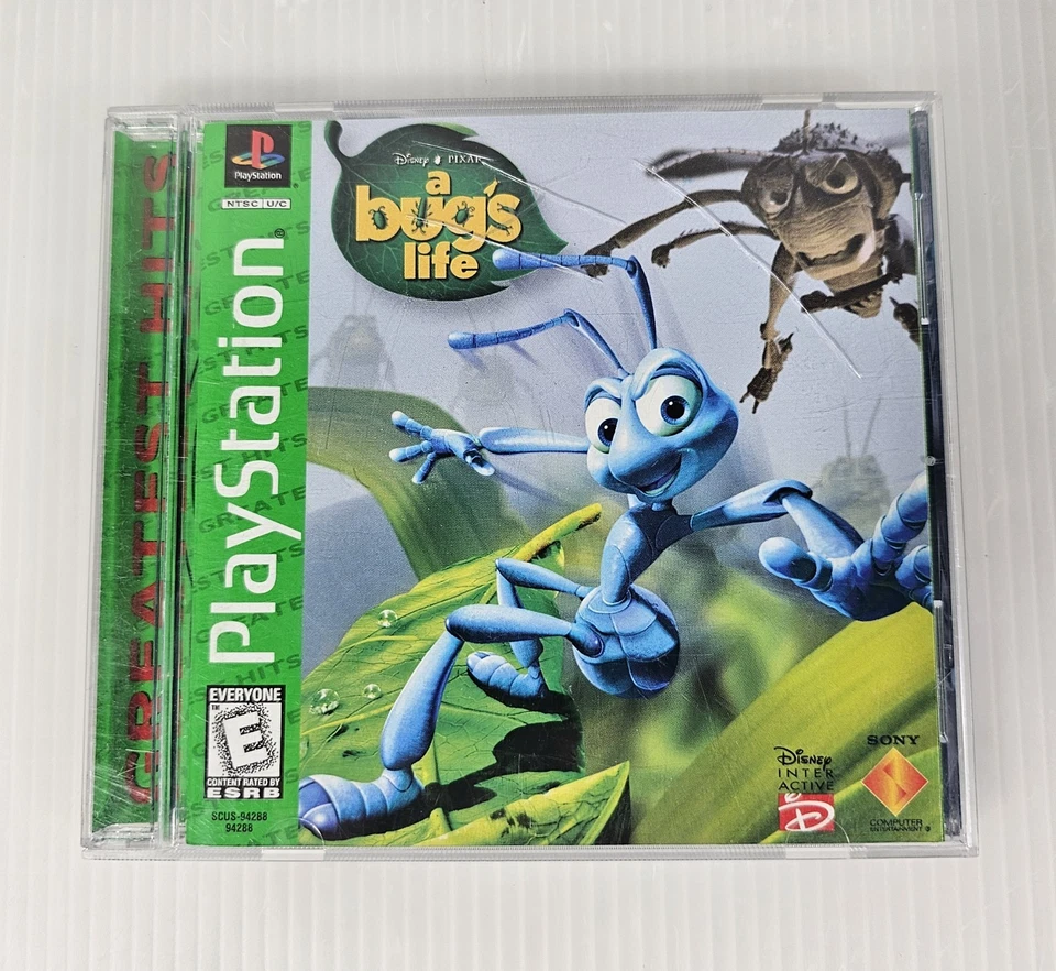 Juego Disney Pixars A Bugs Life Greatest Hits (Sony Playstation 1, PS1)  Foto 1 de 4