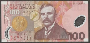 New Zealand 100 Dollars Rutherford P-189b 2008 Polymer UNC - Picture 1 of 2