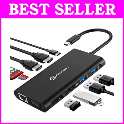 Док-станция для ноутбука тройной монитор USB-C - 11-i - Изображение 1 из 4