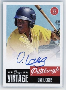2019 Onyx Oneil Cruz Blue Ink Auto #OVOC Pirates - Picture 1 of 2