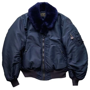 Buzz Rickson's B-15C Flight Jacket 90s M Number Fur Collar Size 40 F/S - Picture 1 of 9